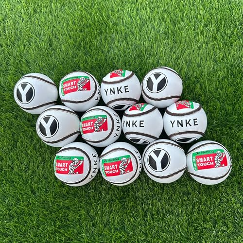 Image of YNKE GAA Go Game Smart Touch Hurling Balls Sliotars (12 sliotar) (White)