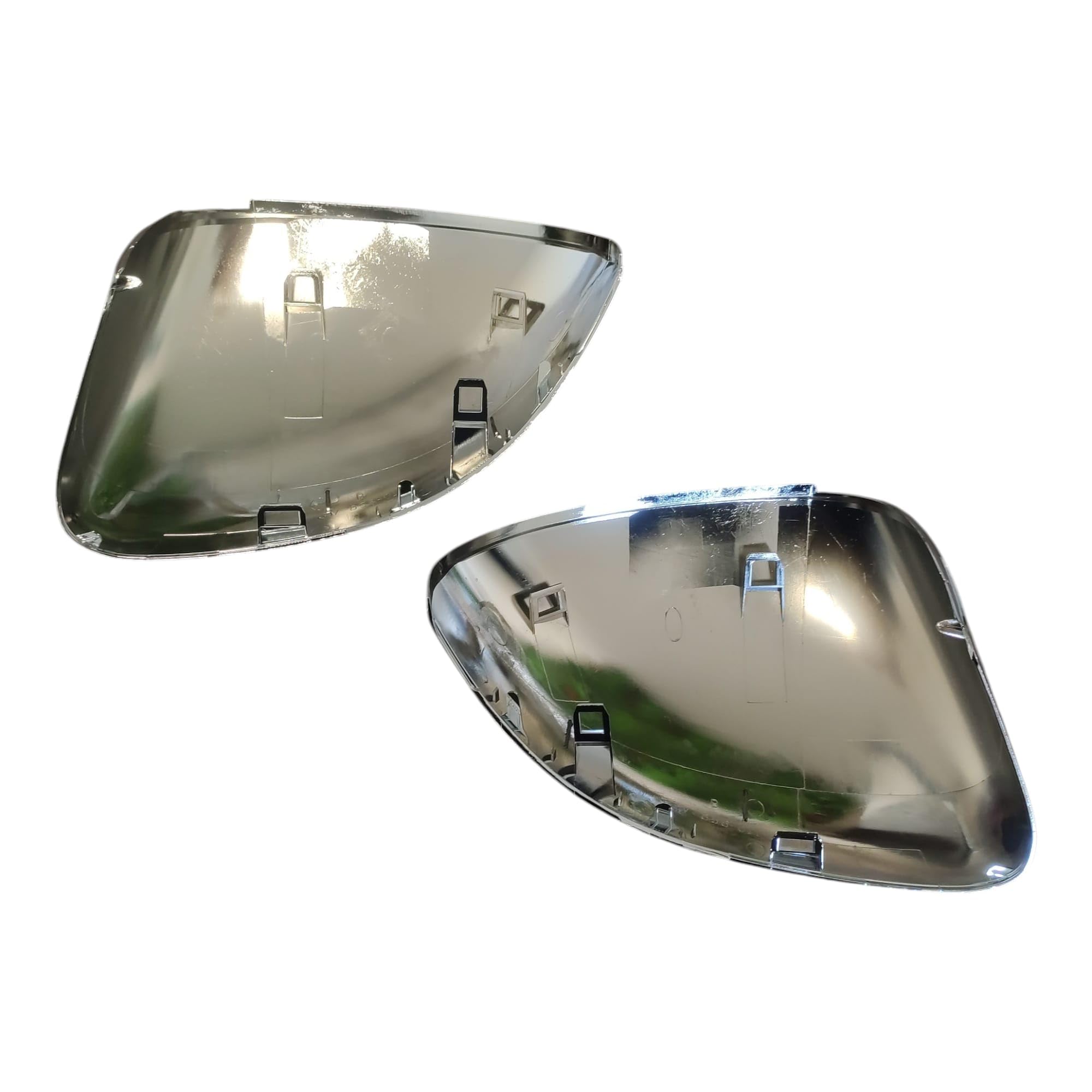 Coppia Calotte Specchio Cromate Retrovisore Compatibile con Fiat 500X 2014-2025 Nuove Coprispecchi Argento Lucido Eleganti