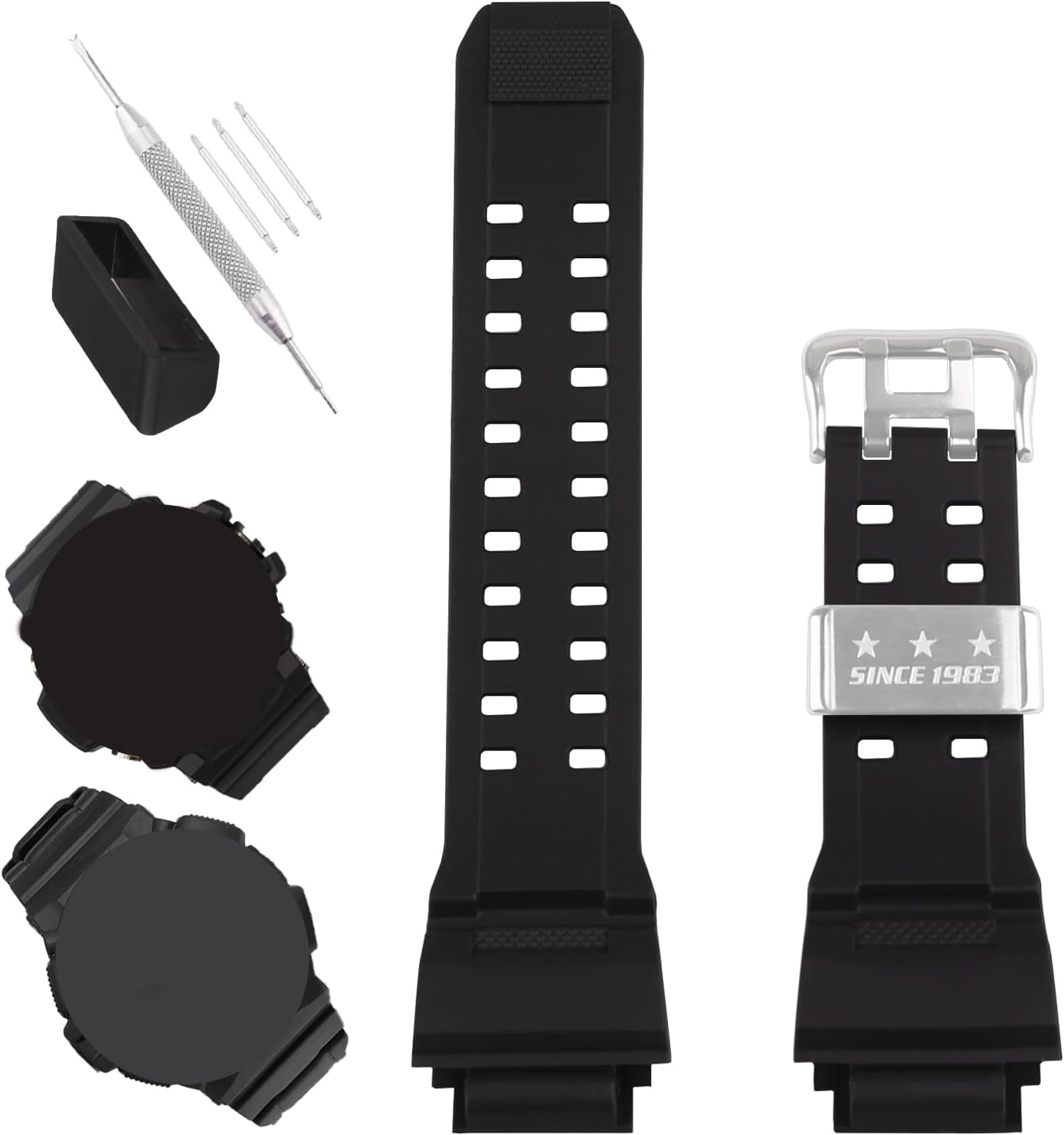 XIW Compatible for 10455201 Casio G-Shock GW9400 GW-9400 GW-9400-1 GW-9400BJ-1 GW-9400J-1 RANGEMAN GW-9200 GW-9300 G-9400 Resin Watch Band Replacement for men Wirstband Strap women Bracelet