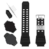 XIW Compatible for 10455201 Casio G-Shock GW9400 GW-9400 GW-9400-1 GW-9400BJ-1 GW-9400J-1 RANGEMAN GW-9200 GW-9300 G-9400 Resin Watch Band Replacement for men Wirstband Strap women Bracelet