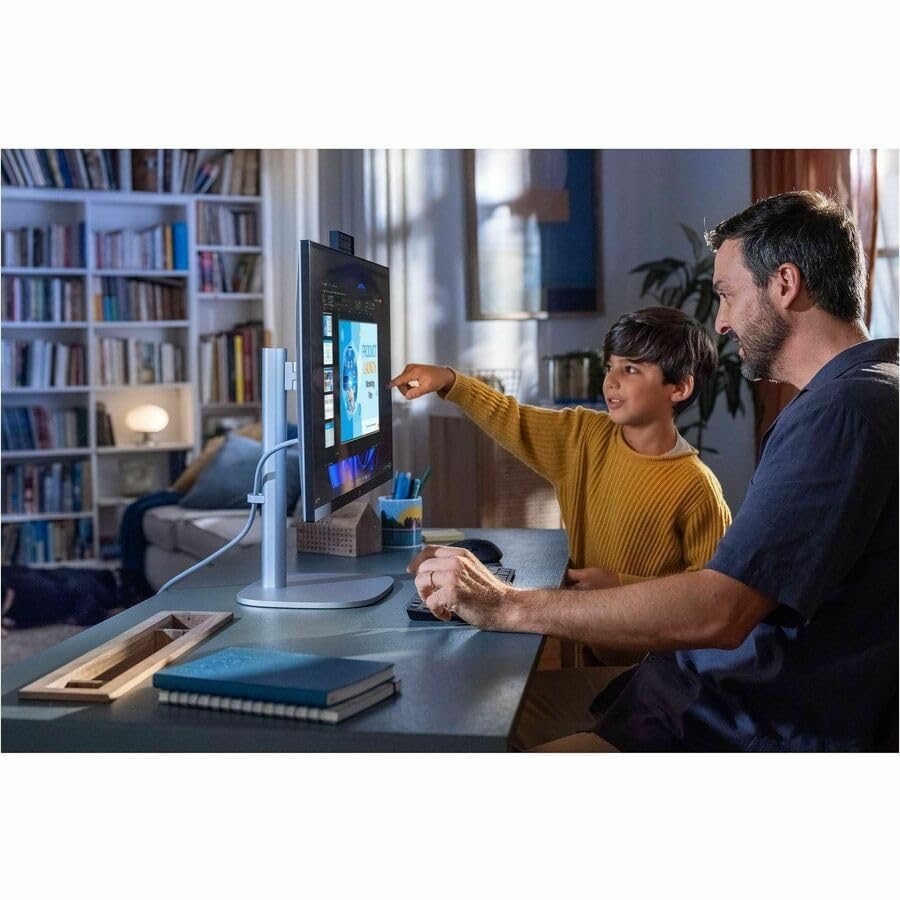 Image of HP EliteStudio 8 AiO G1i All-in-One Computer - Intel Core Ultra 7 265 - vPro Technology - 32 GB - 1 TB SSD - 27 inch QHD Touchscreen - Desktop - Pike Silver - Intel Q870 Chip - 2560 x 1440 - Windows 11 Pr