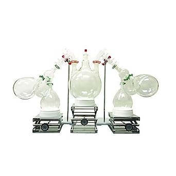 United ScientificTM Complete Short Path Distillation Kit | 10L Capacity | Glassware Distillation Appartus| 1 Each