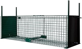 BOXTRAP - Boîte à Fauve 2 Portes - Piège, Renards, Fouines, Ragondins - avec 2 Portes Coulissantes à Glissière - 103 x 31 x 31 cm