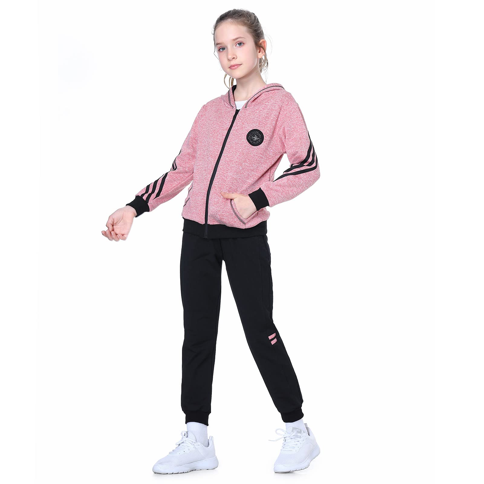 Tuta da jogging per bambini, 2/3 pezzi, per sport e jogging, 3-16 anni
