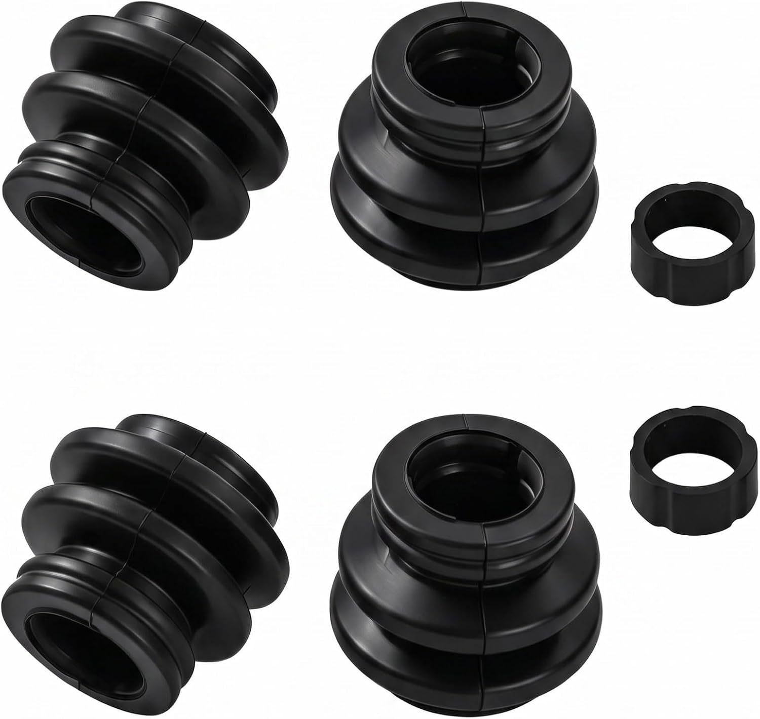 4 PCS Brake Caliper Slide Pin Dust Boot Kit, with 2 Retaining Rings
