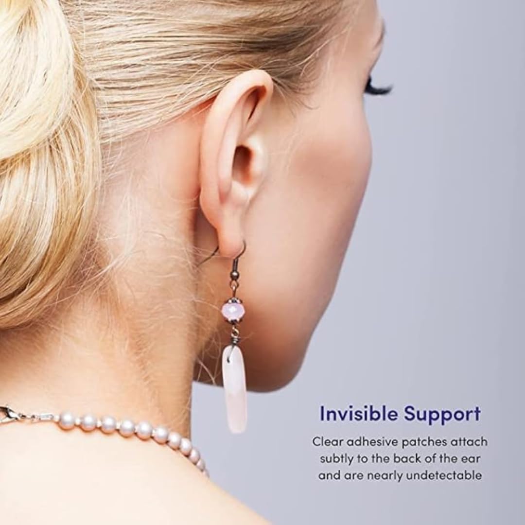 Invisible Ear Lobe Support for Earrings Earlobe Tapes and Stickers Earring Supporter for Heavy Earrings Support Patches Girls & Women (Pack of 50) — Amazon image 9