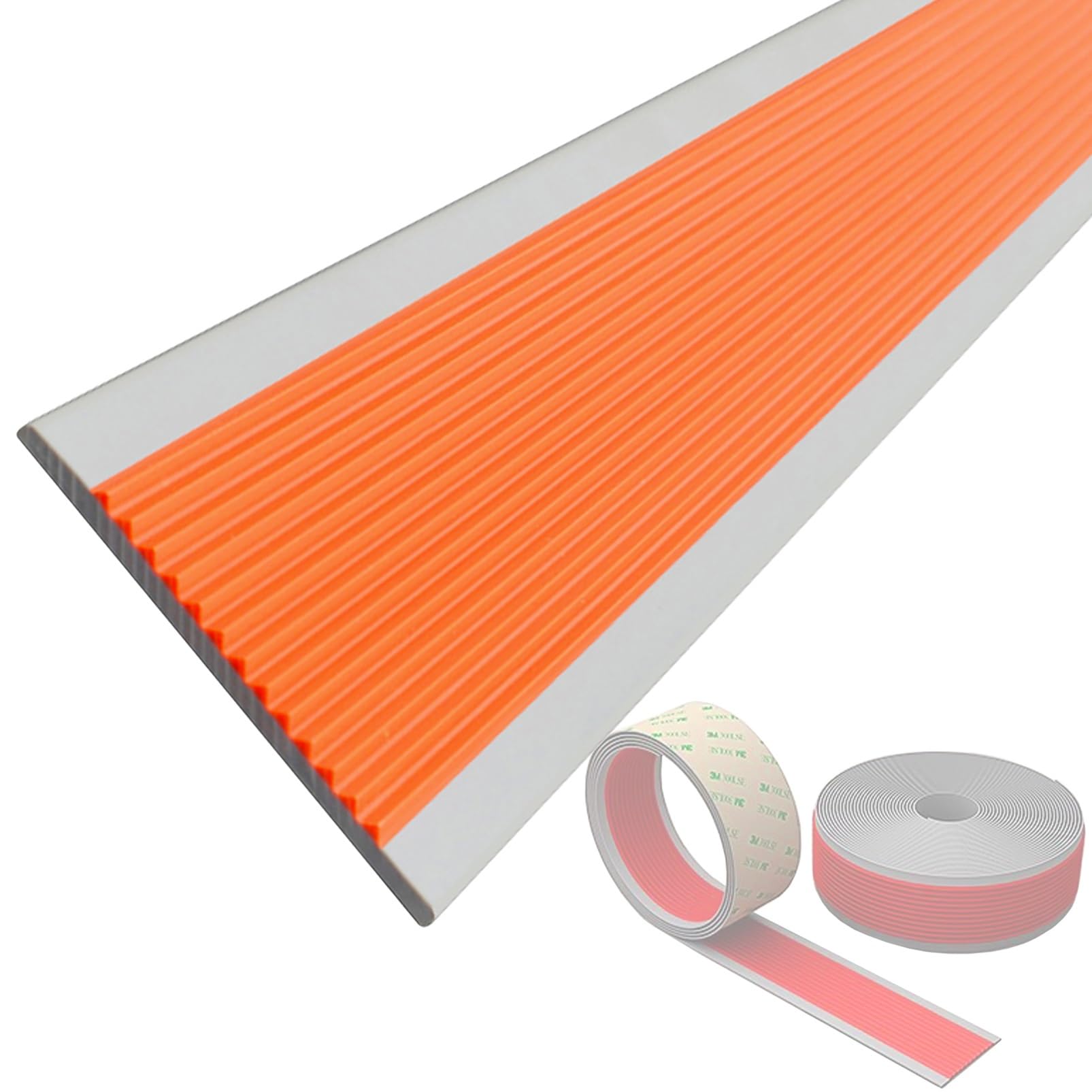 Cinta Antideslizante para Escaleras Listones De Goma Ancho 6cm Longitud 5m/10m Borde De Escalera Antideslizante Tiras, Autoadhesiva, Decoración De Borde, para Ancianos, Niños, Mascotas