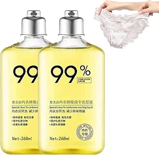 Underwear Laundry Detergent Liquid, Underwear Washing Liquid, Underwear Detergent Handwash, 99% Period Panty Cleaner, Clothes Cleaner, For Men Women (2PCS)