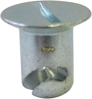 Quarter Turn Button Flush Head Steel 7/16" Button Length .400" 5-Pack Bryke Fasteners