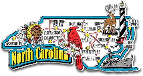 Imán de mapa estatal jumbo