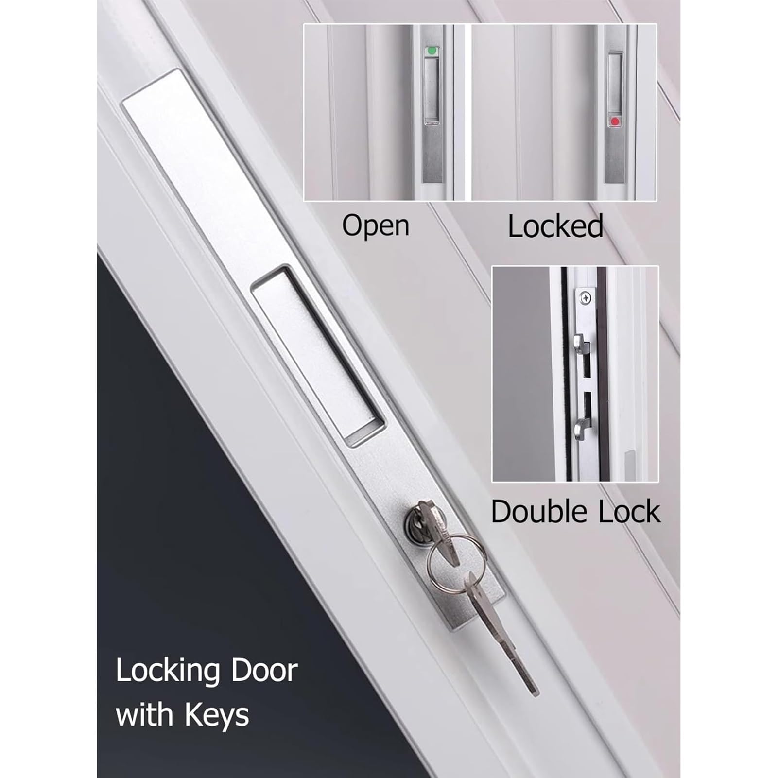 Customizable Interior Accordion Door – Aluminum Frame with Waterproof