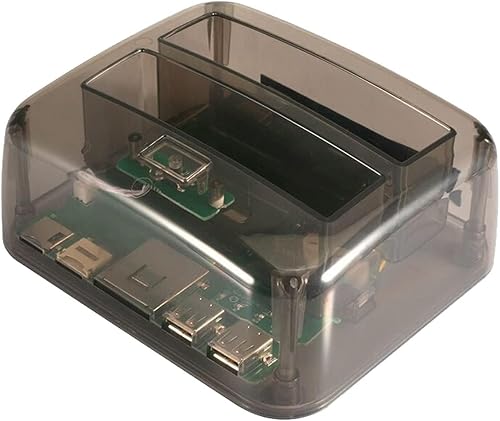 Dual Bay HDD Docking Station with USB Hub, Transparent