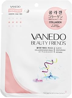 Kit com 12 unidades Mascara Limpeza e Hidratação Facial Coreana (Único, Colágeno)