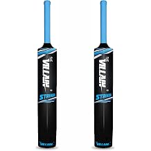 THE VILLAIN Striker Edition Plastic Cricket Bat | Lightweight and Durable Pack of 2 Bats | Full Size Black Color