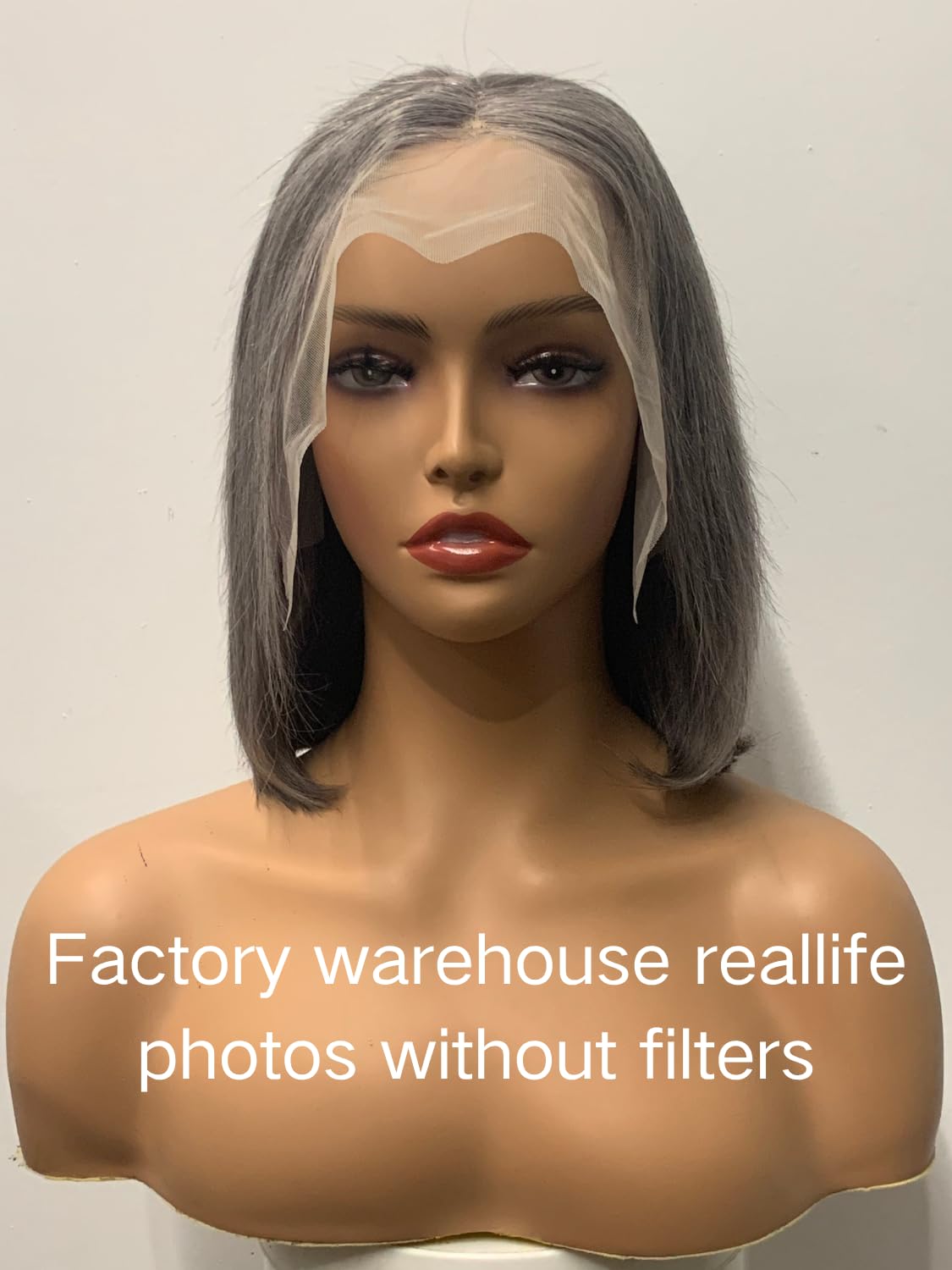 10 Inch Salt and Pepper Bob Wigs Human Hair Short Straight White Grey Bob Wig 13x4 HD Lace Front Bob Wigs Pre Cut Glueless Wigs For Women