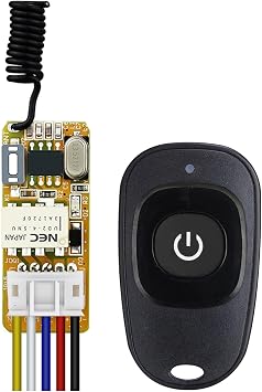 Wireless Remote Control Switch High Sensitivity MOS Tube Switch Small Desk Remote Controller Perfect for Router Camera Remote Accessories