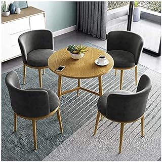 WANGQW Set da Tavolo da Pranzo per Cucina o dell'hotel, Balcone Soggiorno Tavolo e Sedia combinata Ufficio riunioni Sala ripostiglio Table Hotel Negozio Abbigliamento Negozio Cinema caffetteria