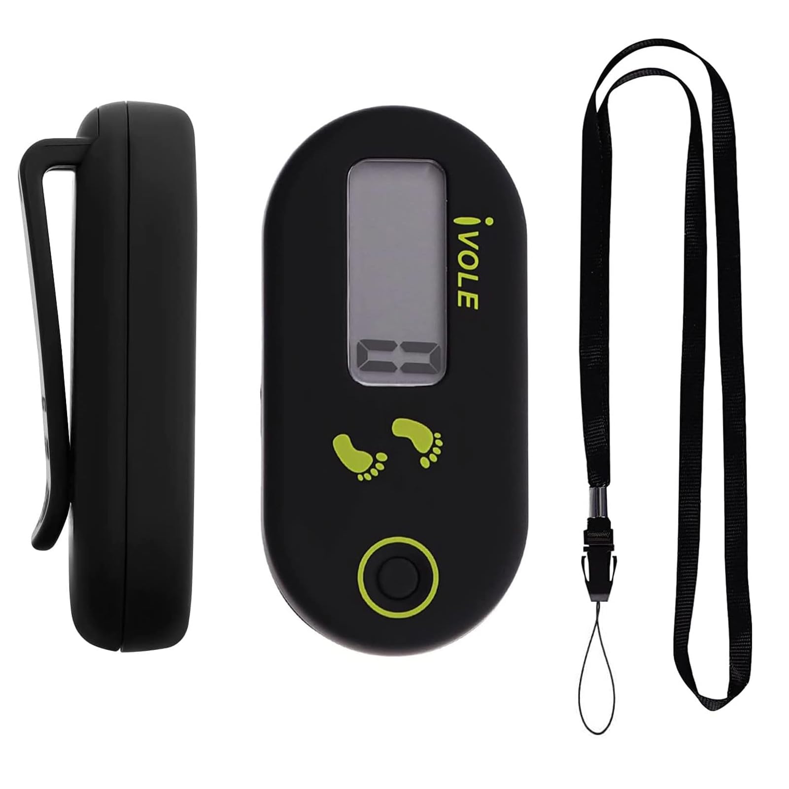 Podomètre 3D pour la Marche, Podomètre Electronique,Podomètrede Marche 3D avec Clip,Compteur de Pas à Clipser,Compteur de Pas 3Dprécis, PodomètreNumérique Portable pour Lamarche, la Course.