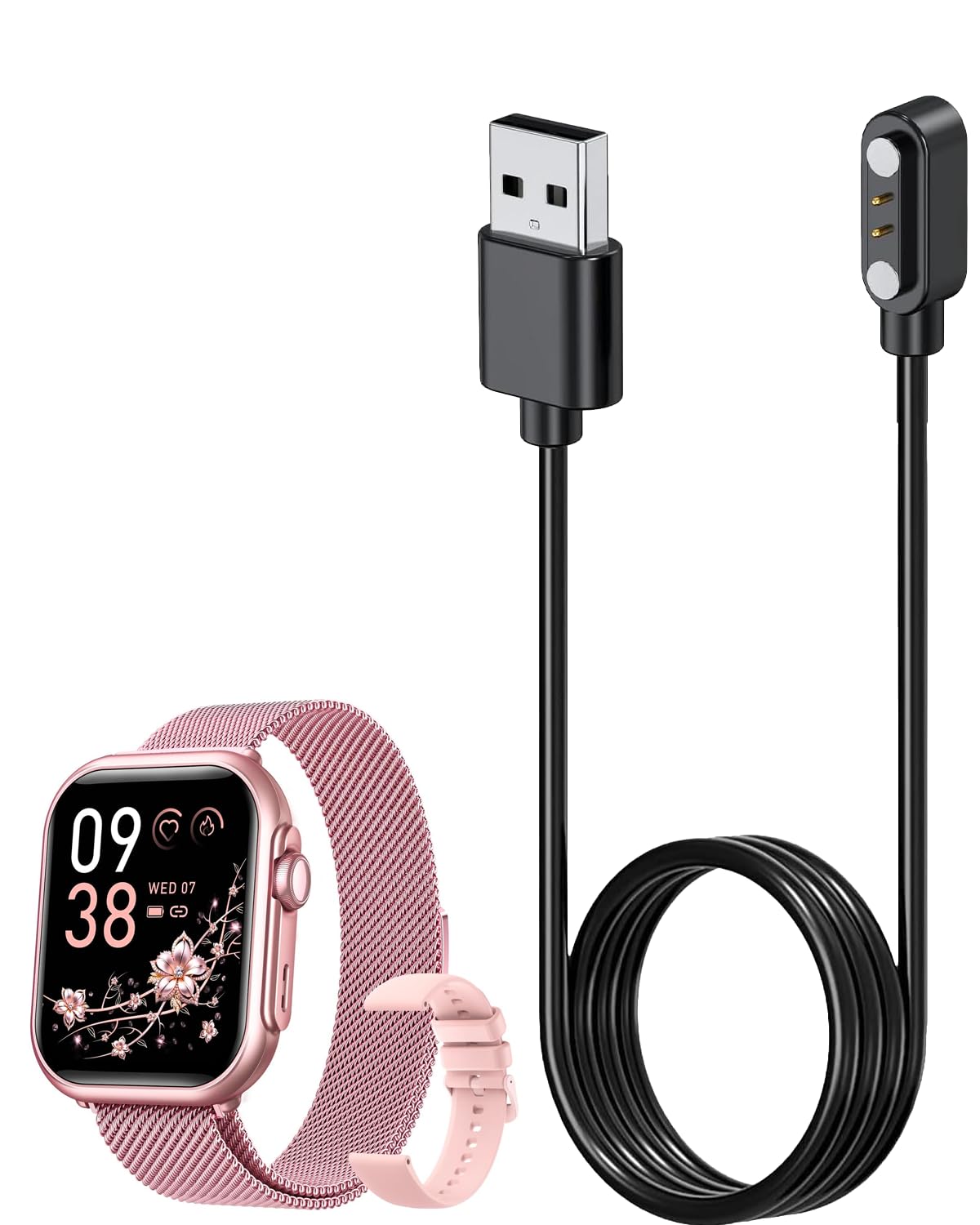Amazon.com: YANMONGI Smart Watch Charger for AKUMAKA G62 3.3Ft