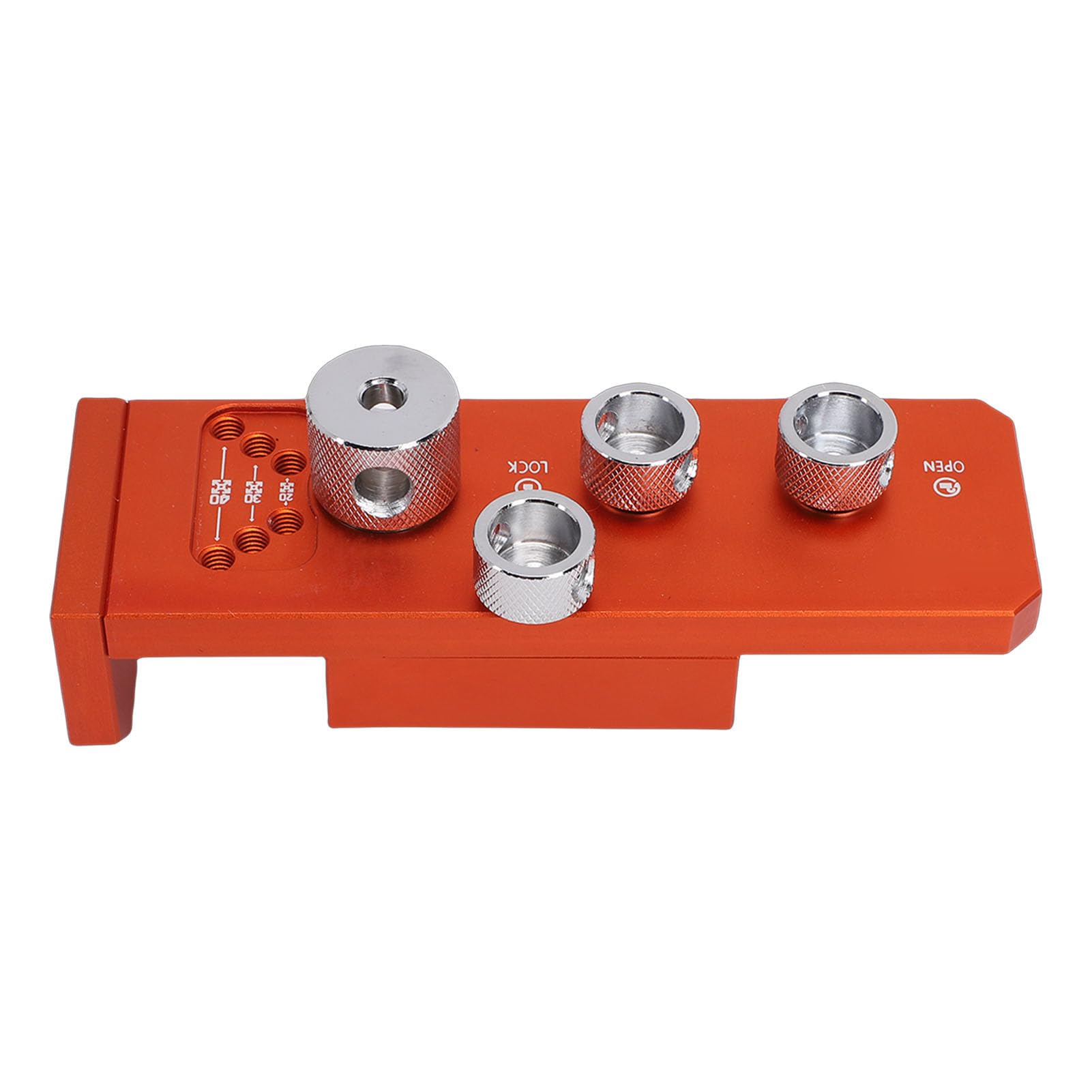 Eujgoov Guida per Trapano per Profilo in Alluminio per Trapano per Estrusione di Alluminio Lavorato a CNC con Correzione della verticalità del Blocco di Arresto Regolabile 14,8 X 4,6 X 4 Cm per la