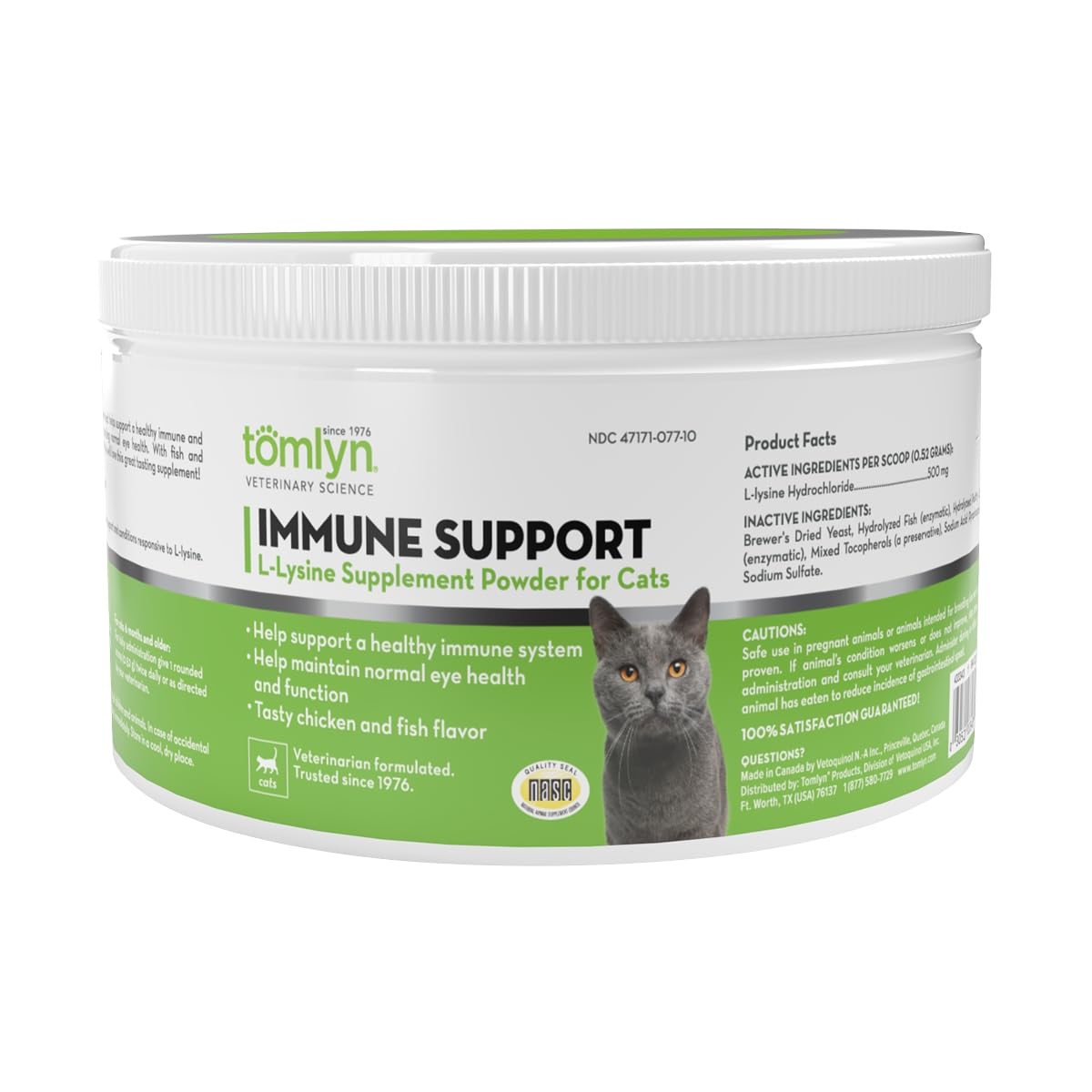 Tomlyn L-Lysine Immune Support Powder for Cats, 3.5 oz