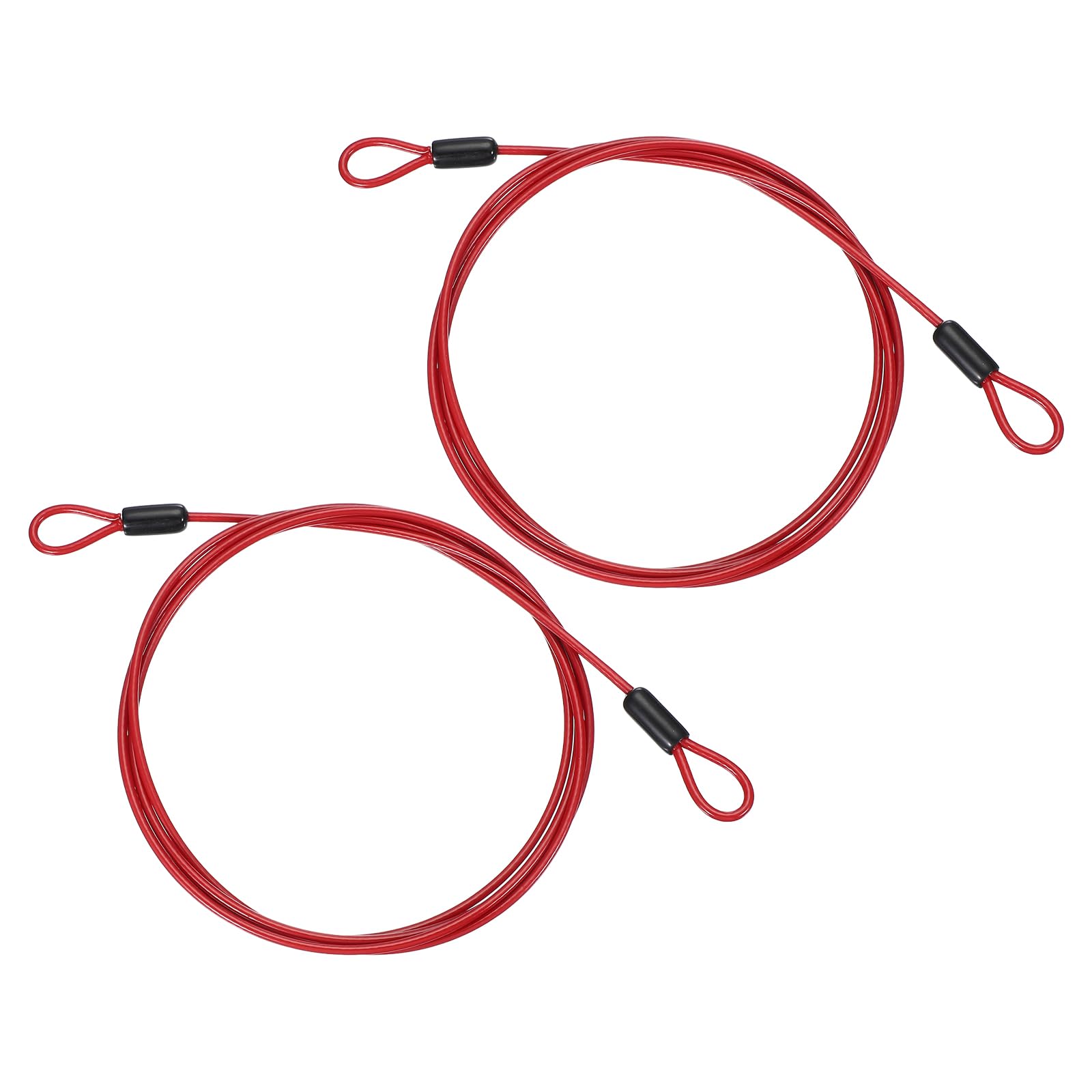 PATIKIL 1/8" Dia Vinyl Coated Stainless Steel Cable with Loops