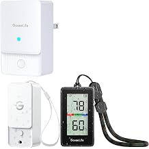 GoveeLife Outdoor Indoor Thermometer Hygrometer, GoveeLife Indoor WiFi Thermo-Hygrometer 1 Pack, with IP65 Waterproof, Notification Alerts, 2 Years Data Storage Export, for Camping, Patio, Greenhouse