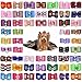 Petunny Puppy Dog Hair Bows for Halloween,30Pcs Cute Doggy Hair Bows with Rubber Bands Rhinestone Pearls Dog Grooming Bows Pet Dog Hair Accessories for Thanksgiving (Random Color)