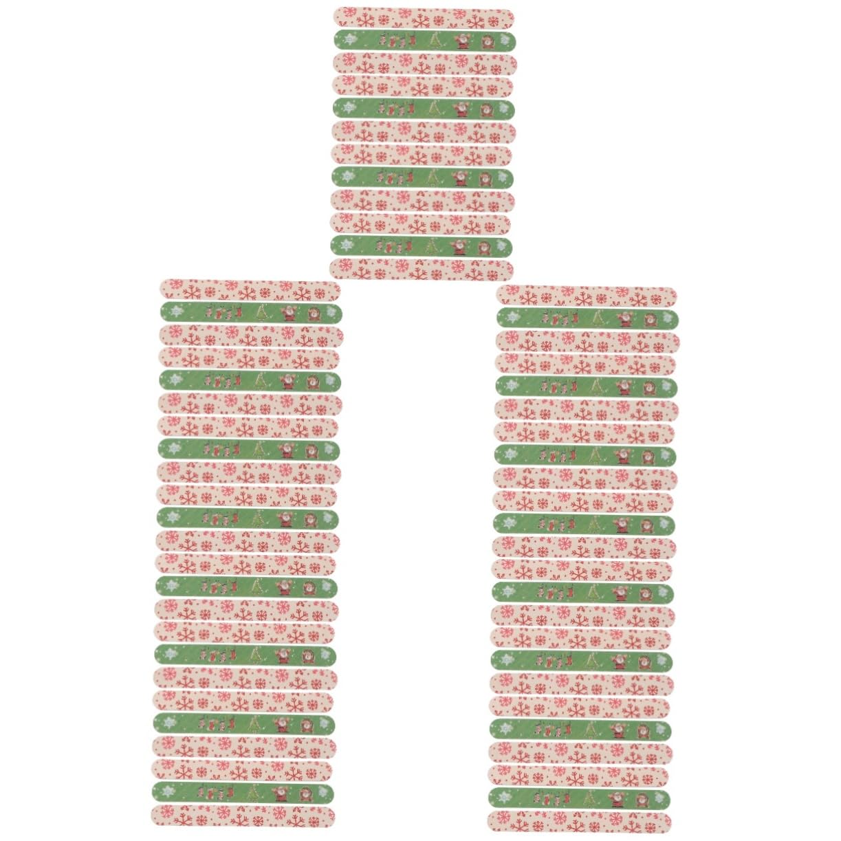 FOMIYES Set Di 5 Lime Per Unghie A Doppia Faccia Per Unghie Con Motivi Natalizi 12 Pezzi * 5