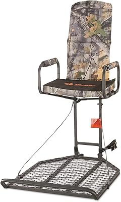 Guide Gear Deluxe Hang-On Tree Stand Chair for Hunting Cushion Seat Hunt Gear Equipment Accessories