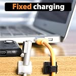 50pcs Cable Clips, Adhesive Cable Organizer Cord Holder, Durable Strong Cable Wire Management for Car, Office and Home (Black)