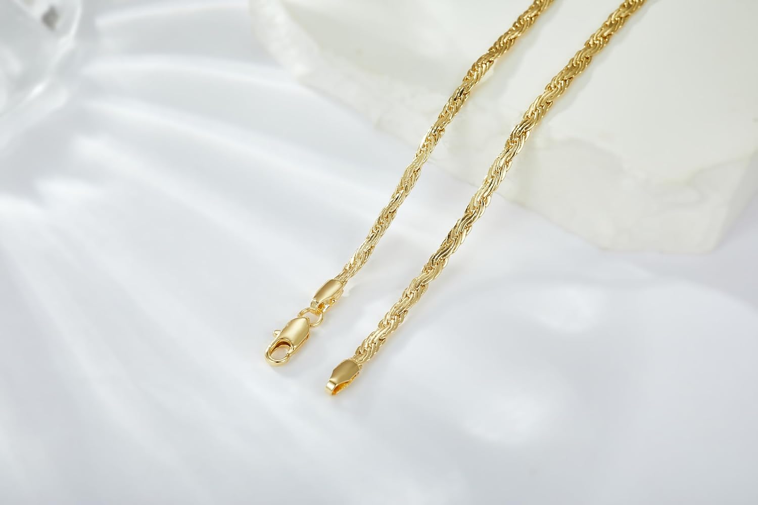 14K Gold Plated Chain Bracelet for Women,Dainty Plated Gold Jewelry Gifts for Women,Trendy Gold Bracelet Waterproof - Image 4