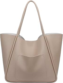 Amazon.com: KKXIU Tote Bag for Women Vegan Leather Shoulder