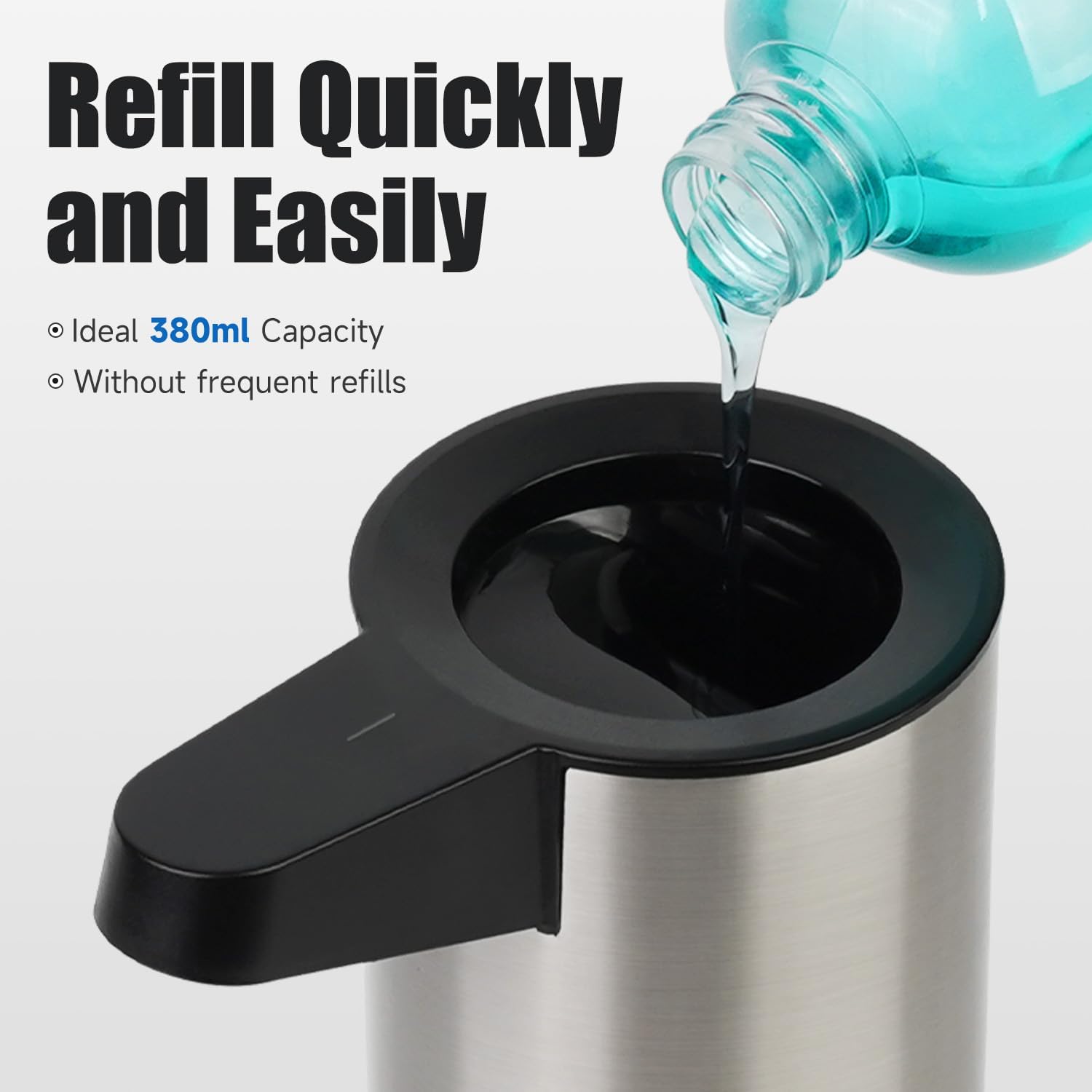 Refilling the AIKE AK1333S Automatic Soap Dispenser with liquid soap