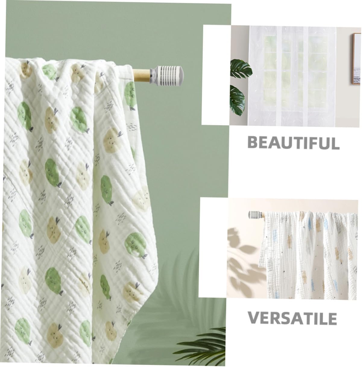 4pcs Aluminum Alloy Curtain Rod Finials Ends Caps Easy Install Decorative Roman Curtain Pole Accessories for Drapery Rods Firm and Stylish Window Treatment Enhancers