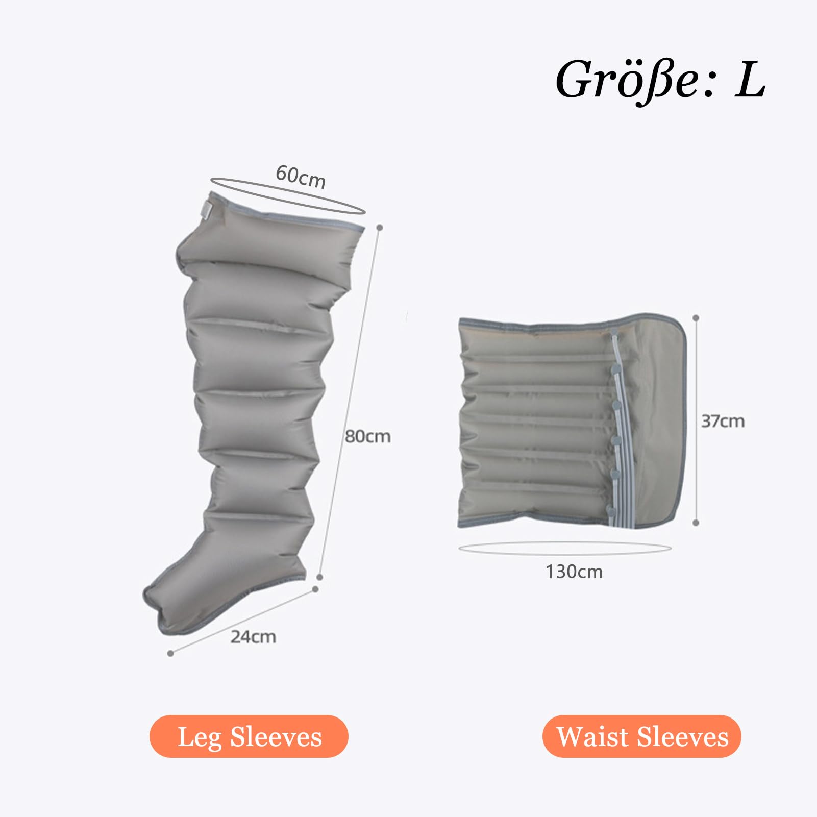 Dispositivo di drenaggio linfatico Gambe Per Lipedema - Dispositivo di drenaggio linfatico Massaggiatore Gamba Recovery Boots - Con massaggio al polpaccio e corpo intero - Facile regolazione e