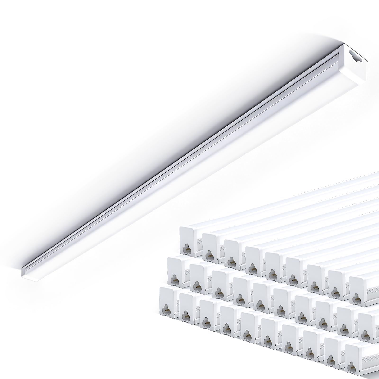 LED Feuchtraumleuchte 120CM 36W 3996LM 6500K IP65 Wasserfest Deckenleuchte Werkstattlampe 30 Pack