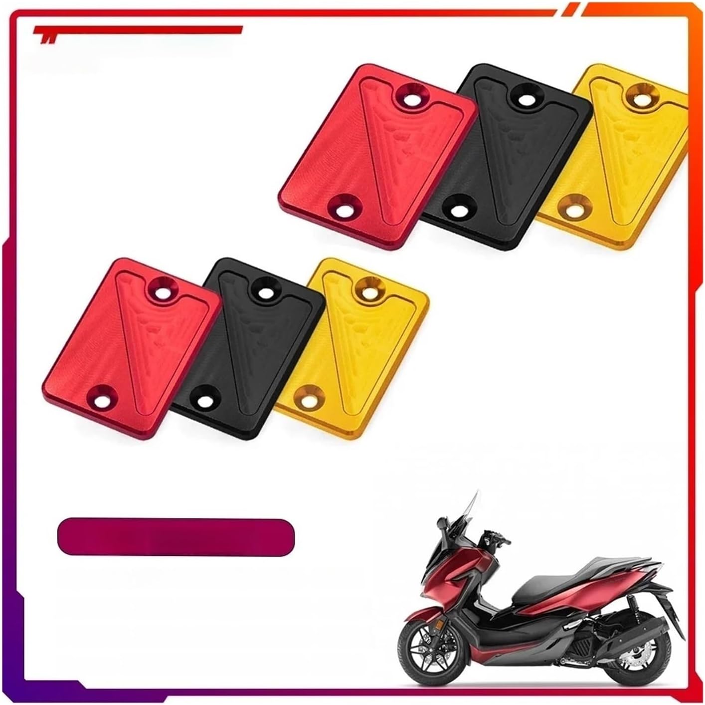 Motorcycle Brake Fluid Reservoir Cover Brake Master Cylinder Cap Oil Fluid Reservoir Cover for Forza 125 250 300 350 NSS125 NSS250 NSS300 NSS350 Reflex 2024