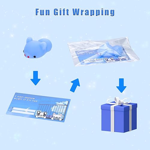 Miniatura 4 de Saparlo 24 juguetes esponjosos Mochi para niños mini animales lindos para aliviar el estrés regalo de Año Nuevo para niños y niñas tarjetas de