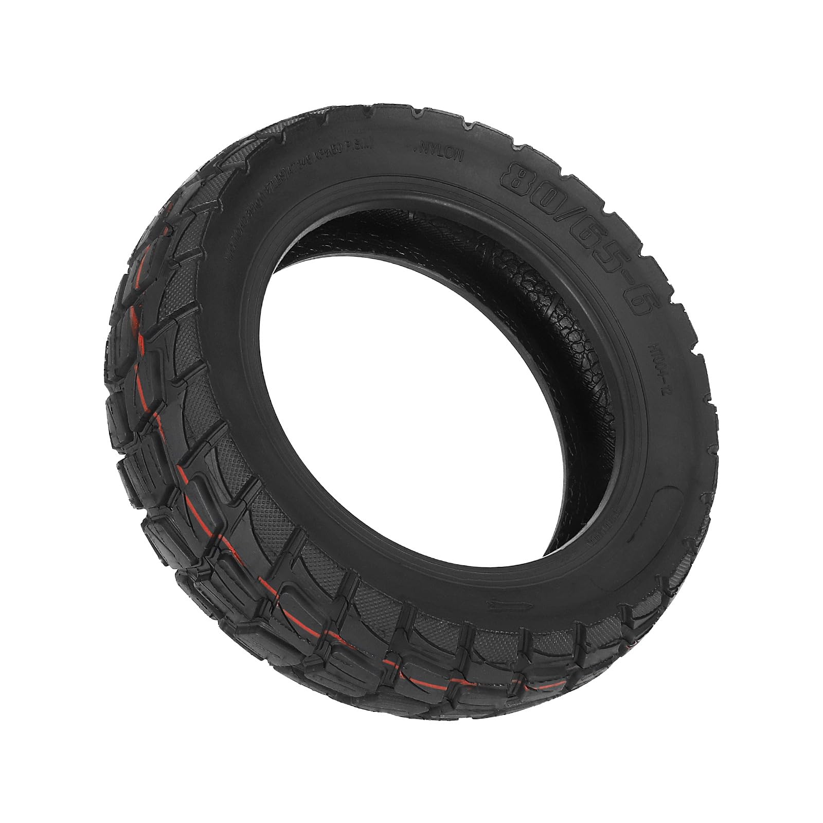 Pneu tout-terrain 80/65-6 pour Kukirin G2 Max, Kukirin G3 Pro, Kugoo M4/M4 Pro, Zero10X, Dualtron Trottinette électrique 10 x 3 255 x 80 Roues avant et arrière épaissies (1 pièce)