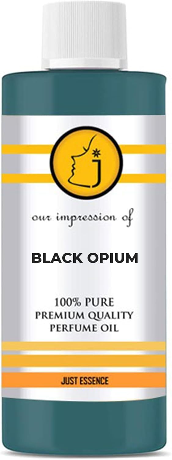 Black Opium Fregrance Perfume Oil | Premium Quality Concentrated Fragrance | Pure Perfume & Cologne Oil for Personal Body Use | 4 Fl Oz