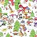 Caspari Snow Friends Continuous Gift Wrapping Paper Roll, 8-Feet