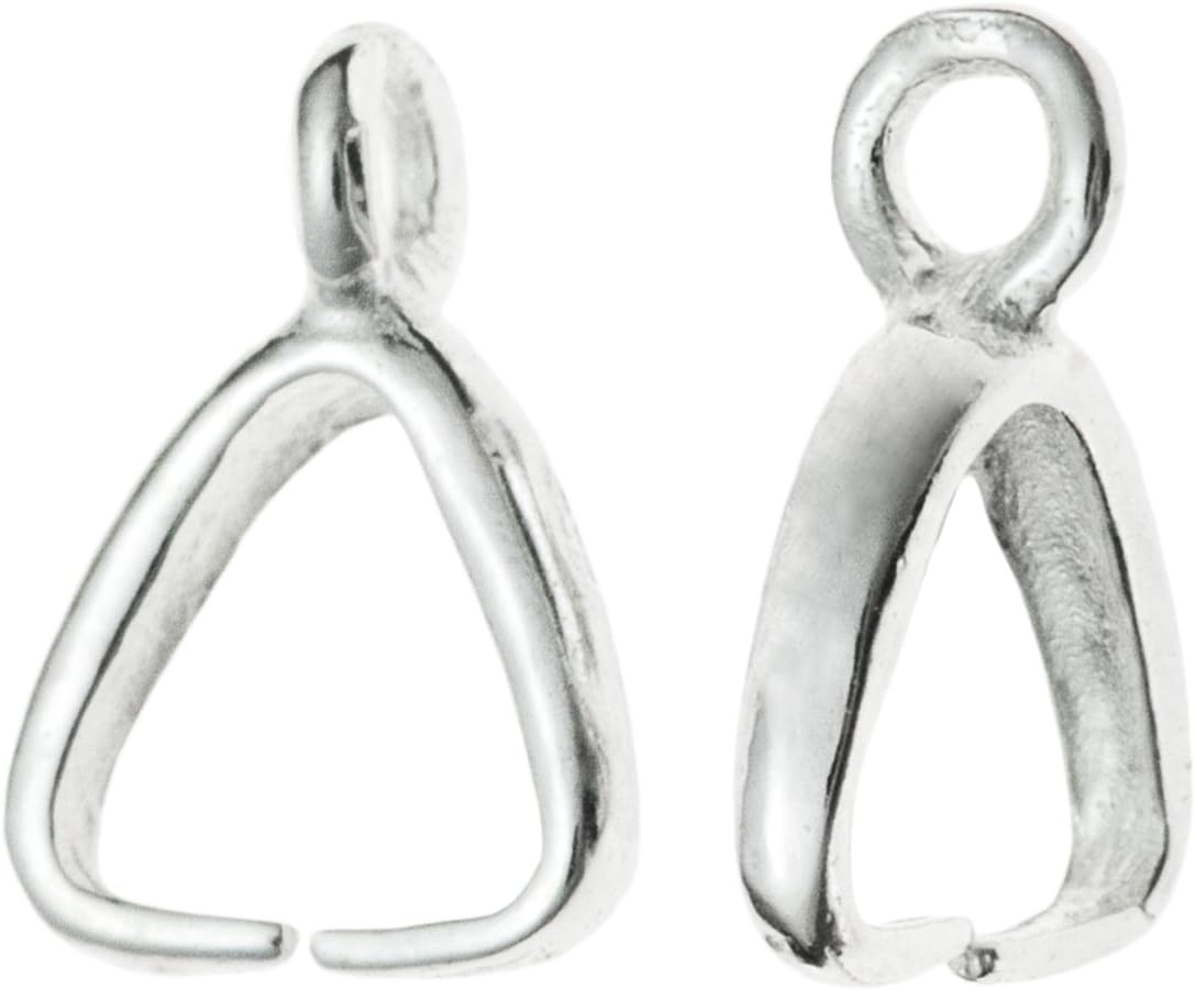 925 Sterling Silver Earring Dangle Charm Pendant Connector Bail Clasp Bright Silver/Gold Tone Findings