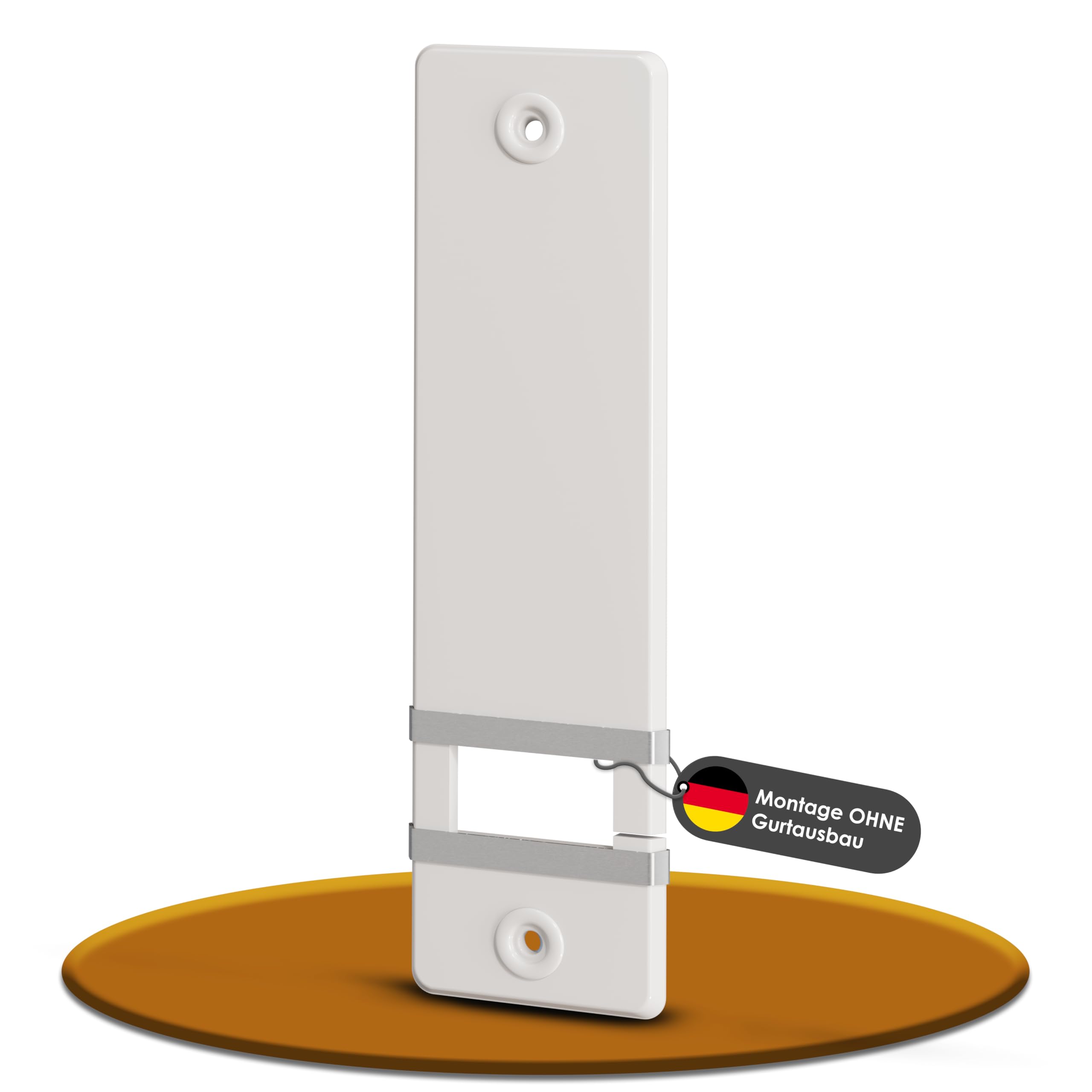 markiso® Rollladengurt Abdeckung [20 Stück] – Lochabstand 160 mm | Gurtwickler Abdeckung aus Kunststoff | Einfache Montage ohne Gurtausbau | Gurtwicklerblende für Maxigurte| Farbe Weiß