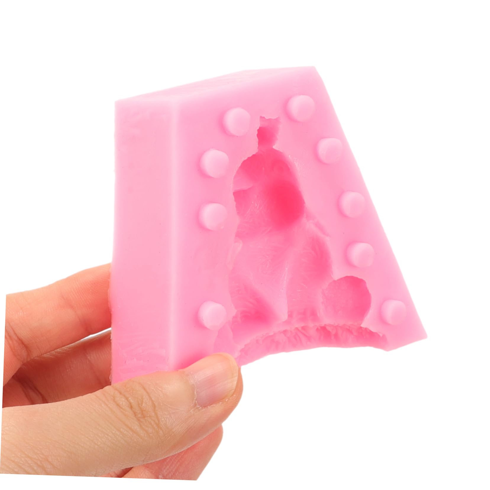 VILLCASE 4 Sätze Gießform Aus Silikon Pralinenformen Pralinen Form Bratentopf Seifenform Gipsform Würfelform Elefantenform Aus Silikon Silikonform Selber Machen Kieselgel Rosa 2 Stück * 4
