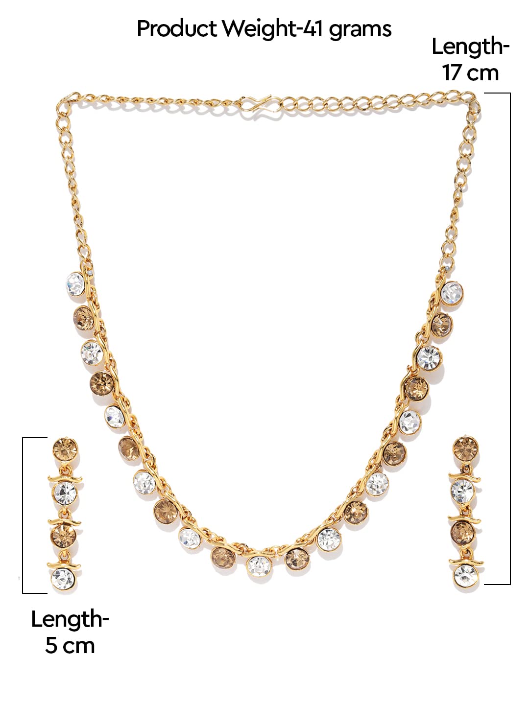 Women's Tone Contemporary Look Stylish Necklace Set
