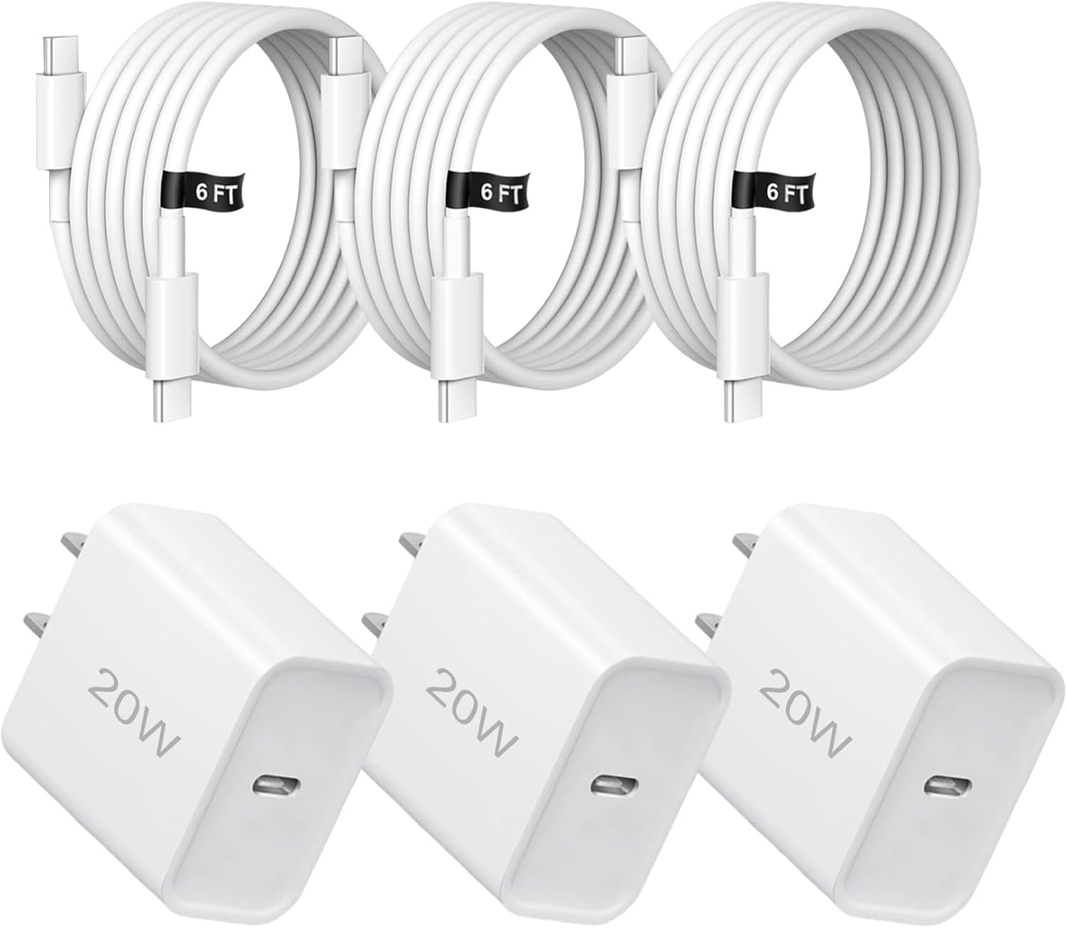 3-Pack USB-C Fast Charger for iPhone - $5.99 at Amazon