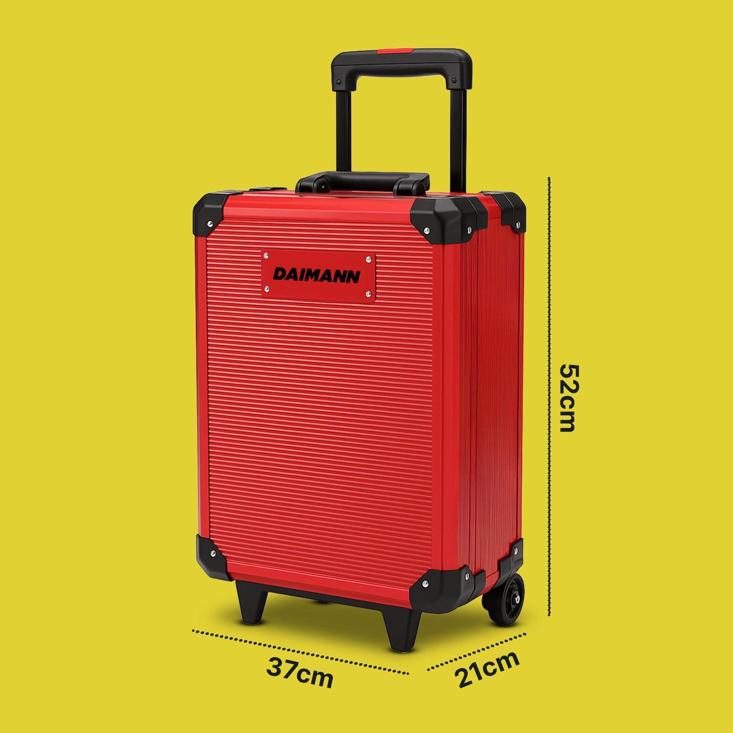 WINTEM - Trolley Porta Attrezzi 699 Pezzi Inclusi, cassetta Attrezzi Completa, Acciaio Cromo-Vanadio (CR-V) - Ruote Silenziate, Manico Telescopico e 4 Vassoi Estraibili - Kit Utensili, Casa e Officina