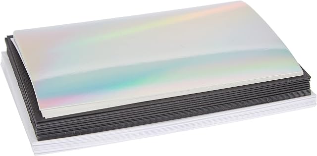 Cricut 2008045 Joy Insert Cards, Black/Silver Holographic