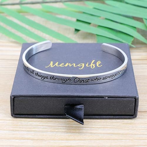 Miniatura 6 de Pulseras cristianas para mujeres Regalos inspiradores con versículos bíblicos Joyería religiosa de fe Brazalete del día de la madre Navidad